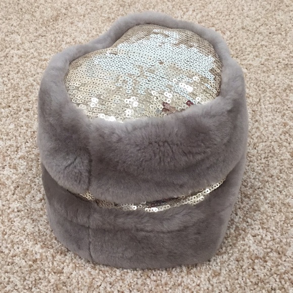 UGG Accessories - UGG AUSTRALIA Faux Fur Sequin Winter Hat